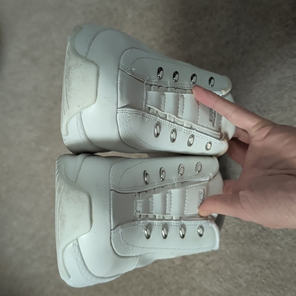 Skechers White Slip-On Sneakers with Pink Insole Accents - Picture 7 of 8